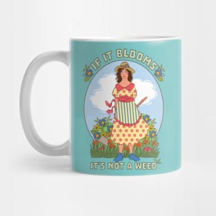 Flower Garden Country Woman Mug